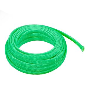 uxcell Expandable Sleeving, 1/4-inch 16ft Cable Sleeve, Green