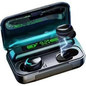 Wireless Earbuds with Large Charging Case,IPX7 Waterproof, Hi-Fi Stereo Sound