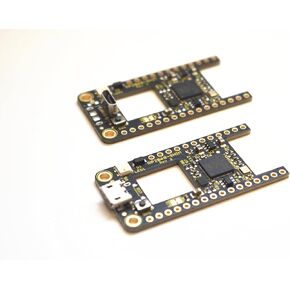 RP2040-Shim - RP2040 That fits on top of The PoE-FeatherWing for Ultra-Compact PoE Builds (Horizontal USB)