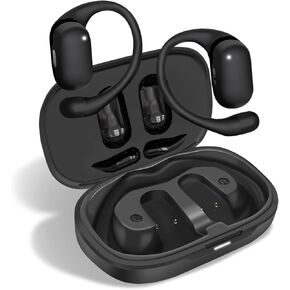 Open Ear Wireless Headphones- Open Ear Earbuds with 20hrs Playtime, Wireless Charging Case,Headset with HiFi Sound Quality, Lightweight Earphones for Running Sports Gaming Phone Laptop