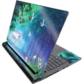 MightySkins Glossy Glitter Skin for Alienware M17 R3 (2020) & M17 R4 (2021) - Unicorn Fantasy | Durable High-Gloss Glitter Finish | Easy to Apply and Change Style | Made in The USA