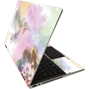 MightySkins Glossy Glitter Skin for HP Pavilion x360 14" (2020) - Water Color Mocking | Protective, Durable High-Gloss Glitter Finish | Easy to Apply, Remove, and Change Styles | Made in The USA