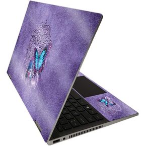 MightySkins Glossy Glitter Skin for HP Pavilion x360 14" (2020) - Celtic Butterflies | Protective, Durable High-Gloss Glitter Finish | Easy to Apply, Remove, and Change Styles | Made in The USA