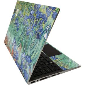 MightySkins Glossy Glitter Skin for HP Pavilion x360 14" (2020) - Irises | Protective, Durable High-Gloss Glitter Finish | Easy to Apply, Remove, and Change Styles | Made in The USA