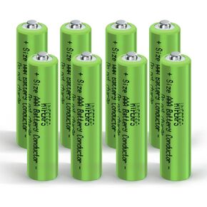 AAA Size Battery Placeholder Conductor Fake Dummy Battery Setup Shell(8-Pack)