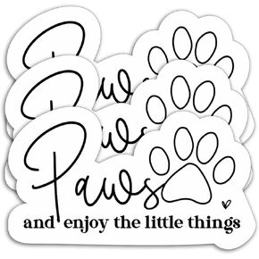 (3PCS) My Dog Makes Me Happy Sticker, Funny Dog Stickers Decals Decor Books, Laptops, Tumblers, Water Bottles,s, Waterproof Vinyl Decal for Dog Lovers, Pet Lovers 3" x 2.7 "
