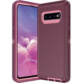 for Samsung Galaxy S10 Case, Shockproof Dropproof Galaxy S10 Case, Heavy Duty Protective for Samsung S10 Case 6.1 Inch (Black)