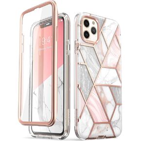 i-Blason Cosmo Series Case for iPhone 11 Pro Max 2019 Release, Slim Full-Body Stylish Protective Case with Built-in Screen Protector (Marble)