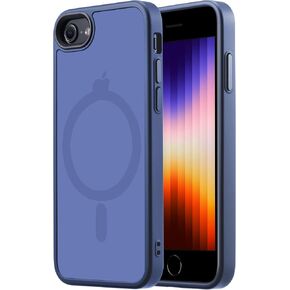 Tigowos Magnetic for iPhone SE Case 2022/2020/iPhone 8 Phone Case with MagSafe Shockproof Protective Case for iPhone SE 2rd/3rd Generation 4.7", Black
