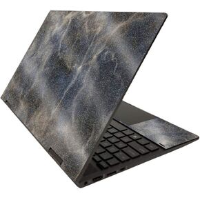 MightySkins Glossy Glitter Skin for HP Envy x360 15" (2020) - Stormy Marble | Protective, Durable High-Gloss Glitter Finish | Easy to Apply, Remove, and Change Styles | Made in The USA
