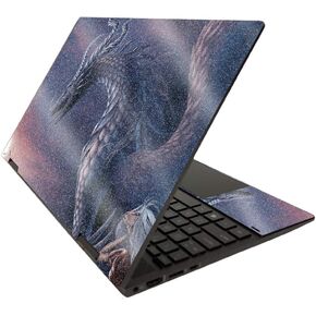 MightySkins Glossy Glitter Skin for HP Envy x360 15" (2020) - Dragon Fantasy | Protective, Durable High-Gloss Glitter Finish | Easy to Apply, Remove, and Change Styles | Made in The USA