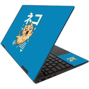 MightySkins Skin for HP Envy x360 15" (2020) - Feline Kawaii | Protective, Durable, and Unique Vinyl Decal wrap Cover | Easy to Apply, Remove, and Change Styles | Made in The USA