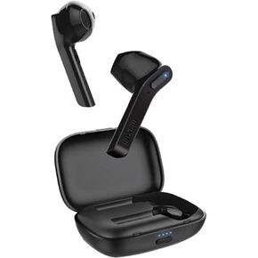 Maxell Jelleez True Wireless Bluetooth 5.0 Earbuds + Rubberized Charging Case & Earbuds – Secure Comfort Fit – IPX4 Sweat Resistance - 9-Hr Playtime – Enhanced Bass – Black (199460)