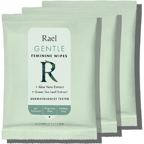 Rael Feminine Wipes, Soothing Wipes for Women - pH Balance, Clean Ingredients, All Skin Types, Vegan, Cruelty Free (4.4 Fl Oz, Pack of 3)
