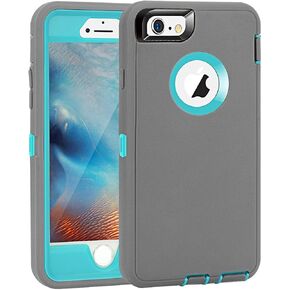 MAXCURY for iPhone 6 Case & iPhone 6s Case Heavy Duty Shockproof Series Case for iPhone 6/6S (4.7")-V2 with Built-in Screen Protector Compatible with All US Carriers - Black