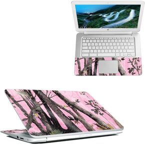 MightySkins Glossy Glitter Skin for HP Chromebook 14" (2018) - Pink Tree Camo | Protective, Durable High-Gloss Glitter Finish | Easy to Apply, Remove, and Change Styles | Made in The USA
