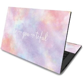 MightySkins Glossy Glitter Skin for Asus Chromebook C425 14" (2019) - BeYouTiful | Protective, Durable High-Gloss Glitter Finish | Easy to Apply, Remove, and Change Styles | Made in The USA