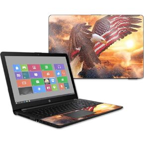 MIGHTY SKINS MightySkins Glossy Glitter Skin for HP 15t Laptop 15.6" (2017) - Bald Eagle | Protective, Durable High-Gloss Glitter Finish | Easy to Apply, Remove, and Change Styles | Made in The USA