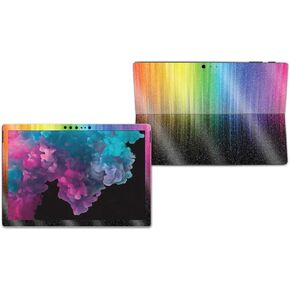 MightySkins Glossy Glitter Skin for Microsoft Surface Pro 6 - Rainbow Streaks | Protective, Durable High-Gloss Glitter Finish | Easy to Apply, Remove, and Change Styles | Made in The USA