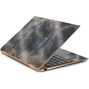 MightySkins Glossy Glitter Skin for HP Spectre x360 13.3" Gem-Cut (2019) - Stormy Marble | Protective, Durable High-Gloss Glitter Finish | Easy to Apply, Remove, and Change Styles | Made in The USA