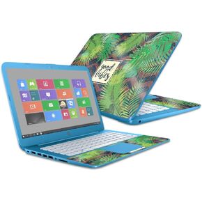 MightySkins Glossy Glitter Skin for HP Stream 14" (2016) - Vibes | Protective, Durable High-Gloss Glitter Finish | Easy to Apply, Remove, and Change Styles | Made in The USA