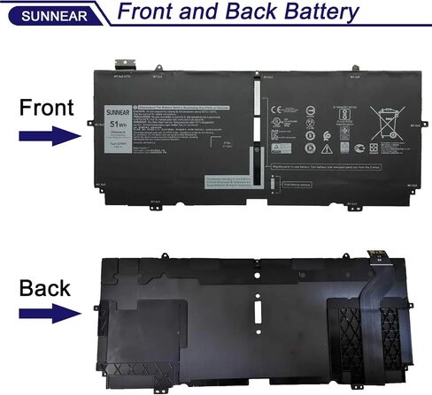 6GTPY Laptop Battery 97Wh Replacement for Dell XPS 15 9550 9560 9570 7590 Precision 5510 5520 5530 M5510 M5520 Inspiron 15 7500 7501 7590 7591 Vostro 7500 7590 5XJ28 GPM03 5D91C 5041C 11.4V in Kuwait