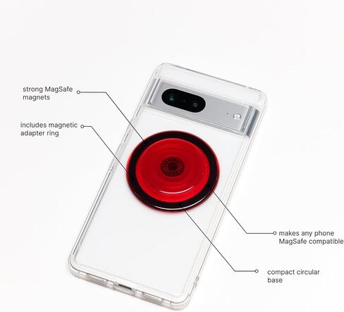 PopSockets Phone Grip Compatible with MagSafe, Phone Holder, Wireless Charging Compatible, Into The Woods - Blanchette Red in Kuwait