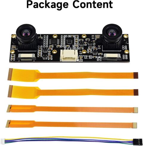 Waveshare Binocular Camera Module, Compatible with Raspberry Pi 5, Dual IMX219, 8 Megapixels, Stereo Vision, Depth Vision in Saudi Arabia