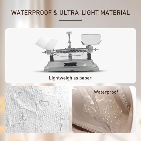 Doxo Upgraded longchamp Organizer Insert, Bag Organizer Insert for Long Champ Le pliage Large and More, Ultra-lightweigt Waterproof DupontPaper, Keeps Tote Handbags Shaped & Neat (White, L) in Kuwait