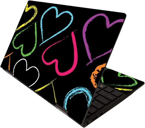 MightySkins Skin for HP Envy x360 13" (2020) - Pink Kaleidoscope | Protective, Durable, and Unique Vinyl Decal wrap Cover | Easy to Apply, Remove, and Change Styles | Made in The USA in Saudi Arabia