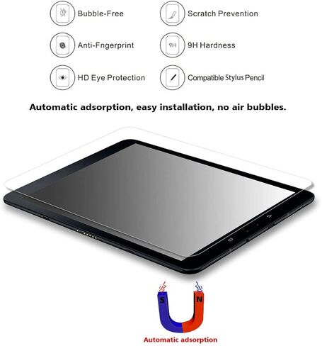 Screen Protector Tempered Glass for TCL Tab 10/10L/10s/ 10.1 inch Tablet Protective Film for TCL Tab 10s and for TCL Tab 10 HD, 9H 0.33mm, Anti-Bubble, Anti-Scratch, 2 PCS in Saudi Arabia
