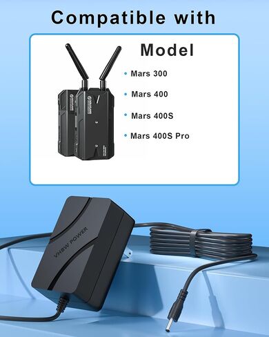 استبدال مصدر الطاقة VHBW 12V 2A لنظام نقل الفيديو اللاسلكي Hollyland Mars 300/Mars 400/ Mars 400S/ Mars 400S Pro in Kuwait