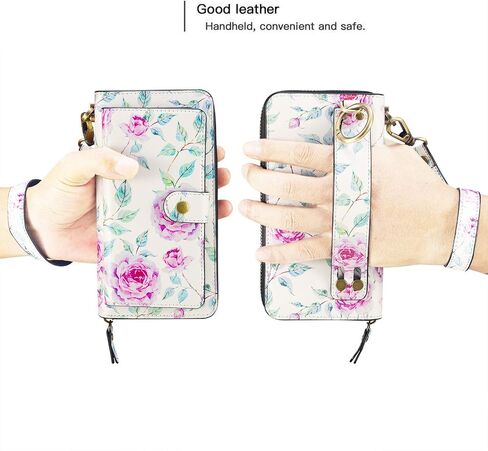 AIFENGCASE Compatible with Samsung Galaxy Note 20 Ultra Phone Wallet Case for Women Men,Wristlets Clutch Zipper Leather Pouch Wallet Case Card Holder Magnetic Detachable Back Cover,WF in Saudi Arabia