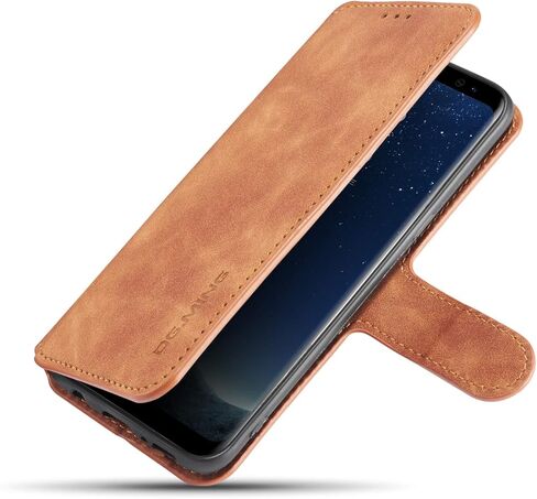 UEEBAI PU Leather Case for Samsung Galaxy S20 Ultra, Vintage Retro Premium Wallet Flip Cover TPU Inner Shell [Card Slots] [Magnetic Closure] Stand Function Folio Shockproof Full Protection - Grey in Kuwait