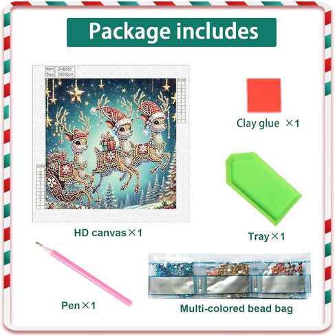 Christmas Diamond Art Painting Kit, 5D DIY Bird, Special Shape Crystal Diamond Partial Diamond Art Painting Mosaic Handicraft, Wall Art Painting For Bedroom, Office, Living Room Wall Decor Gift in Kuwait