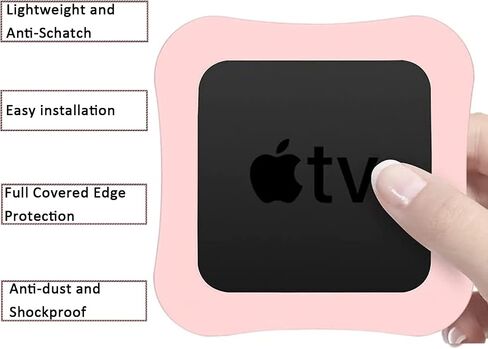 NINKI TV Case Compatible Apple TV and Siri Remote Protective Case(2-Pack),Scratch-Free Silicone Shock Absorption Lightweight Case Cover for Apple TV Siri Remote 6th Gen Latest Model(Pink) in Saudi Arabia