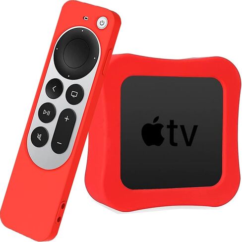 NINKI TV Case Compatible Apple TV and Siri Remote Protective Case(2-Pack),Scratch-Free Silicone Shock Absorption Lightweight Case Cover for Apple TV Siri Remote 6th Gen Latest Model(Pink) in Saudi Arabia