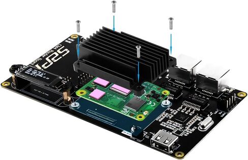 لوحة توجيه GeeekPi لـ Raspberry Pi CM4، وحدة حساب Pi 4 وحدة توسيع لوحة القطع لوحدة حساب Raspberry Pi 4 سلسلة in Kuwait