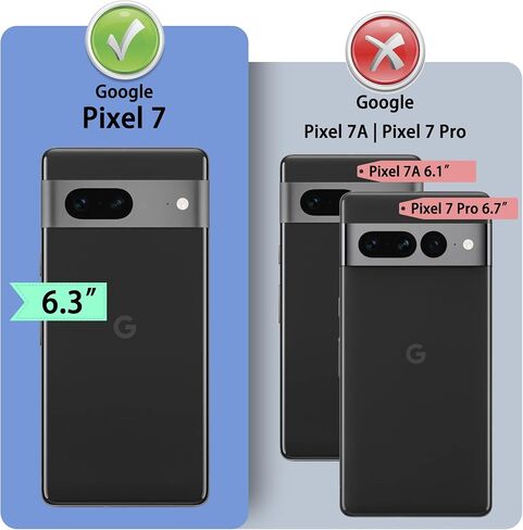 for Google Pixel 7 5G Genuine Leather Wallet case 【RFID Blocking】【4 Credit Card Holder】【Real Leather】 Flip Folio Book Phone case Protective Cover Women Men for Pixel7 case Purple in Saudi Arabia
