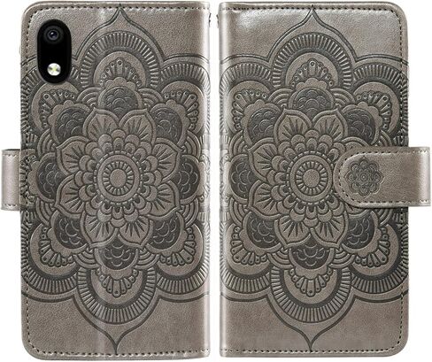 Asuwish Phone Case for ZTE Avid 579 Z5156CC Wallet Cover with Tempered Glass Screen Protector and Flower Leather Flip Credit Card Holder Stand Cell Accessories ZTE Blade A3 2020/A3 Joy Women Men Blue in Saudi Arabia