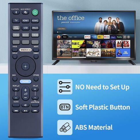 تم استبدال جهاز التحكم عن بعد PZL الجديد RMT-AH509U بلوحة مفاتيح QWERTY لجهاز Sony Soundbar HT-A7000 HTA7000 in Saudi Arabia