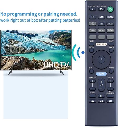 تم استبدال جهاز التحكم عن بعد PZL الجديد RMT-AH509U بلوحة مفاتيح QWERTY لجهاز Sony Soundbar HT-A7000 HTA7000 in Saudi Arabia