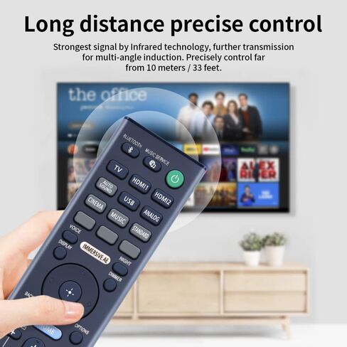 تم استبدال جهاز التحكم عن بعد PZL الجديد RMT-AH509U بلوحة مفاتيح QWERTY لجهاز Sony Soundbar HT-A7000 HTA7000 in Saudi Arabia