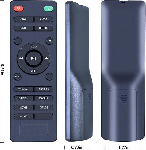 جهاز تحكم عن بعد بديل S9920 متوافق مع نظام مكبرات الصوت Wohome TV Soundbar التحكم عن بعد TSSN07G2 لنظام VMAI S4 FS21HS & auvisio MSS-95 Bluetooth Soundbar Sound Bar in Saudi Arabia