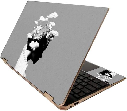 MightySkins Skin for HP Spectre x360 15" (2020) - Samurai Battle | Protective, Durable, and Unique Vinyl Decal wrap Cover | Easy to Apply, Remove, and Change Styles | Made in The USA in Saudi Arabia