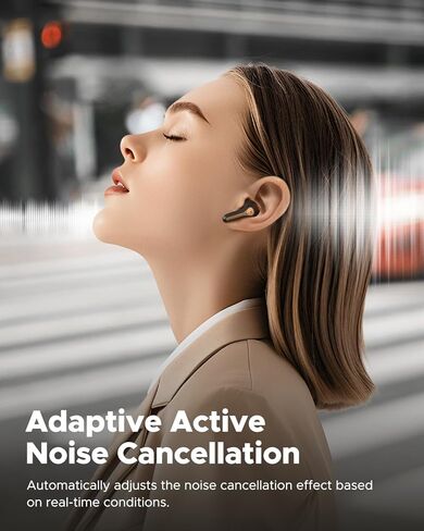 سماعات أذن لاسلكية SoundPEATS Capsule3 Pro+، سماعات بلوتوث متكيفة بخاصية إلغاء الضوضاء، صوت ستيريو هاي فاي عالي الدقة مع مكبر صوت xMEMS، سماعات أذن ANC لاسلكية حقيقية مع LDAC، 6 ميكروفونات وقت تشغيل 43 ساعة in Kuwait