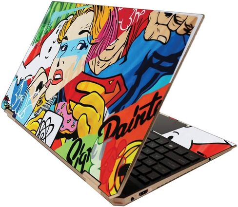 MightySkins Skin for HP Spectre x360 15" (2020) - Samurai Battle | Protective, Durable, and Unique Vinyl Decal wrap Cover | Easy to Apply, Remove, and Change Styles | Made in The USA in Saudi Arabia
