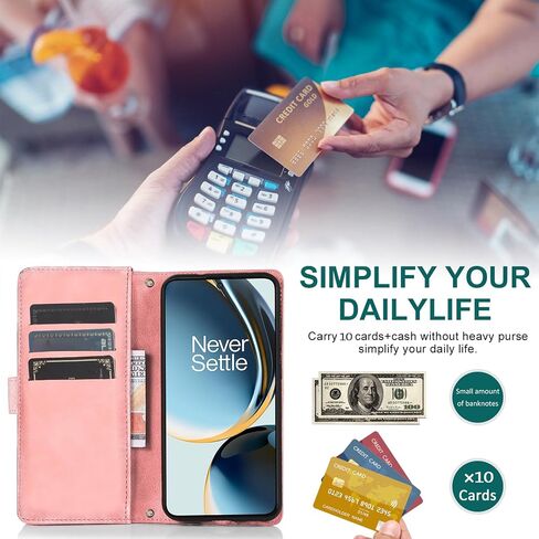 حافظة هاتف Asuwish لهاتف OnePlus Nord N30 5G/CE 3 Lite بسحاب مع واقي شاشة من الزجاج المقسى وحزام كروس وحامل بطاقة الائتمان Oppo K11x/One Plus 1 1+ N 30/CE3 نسائي رمادي in Saudi Arabia