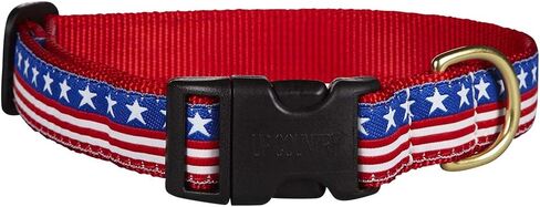 طوق Up Country Stars and Stripes للكلاب، مقاس كبير (15 إلى 21 بوصة) وعرض 1 بوصة in Kuwait