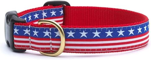 طوق Up Country Stars and Stripes للكلاب، مقاس كبير (15 إلى 21 بوصة) وعرض 1 بوصة in Kuwait